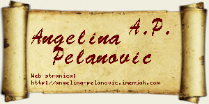 Angelina Pelanović vizit kartica